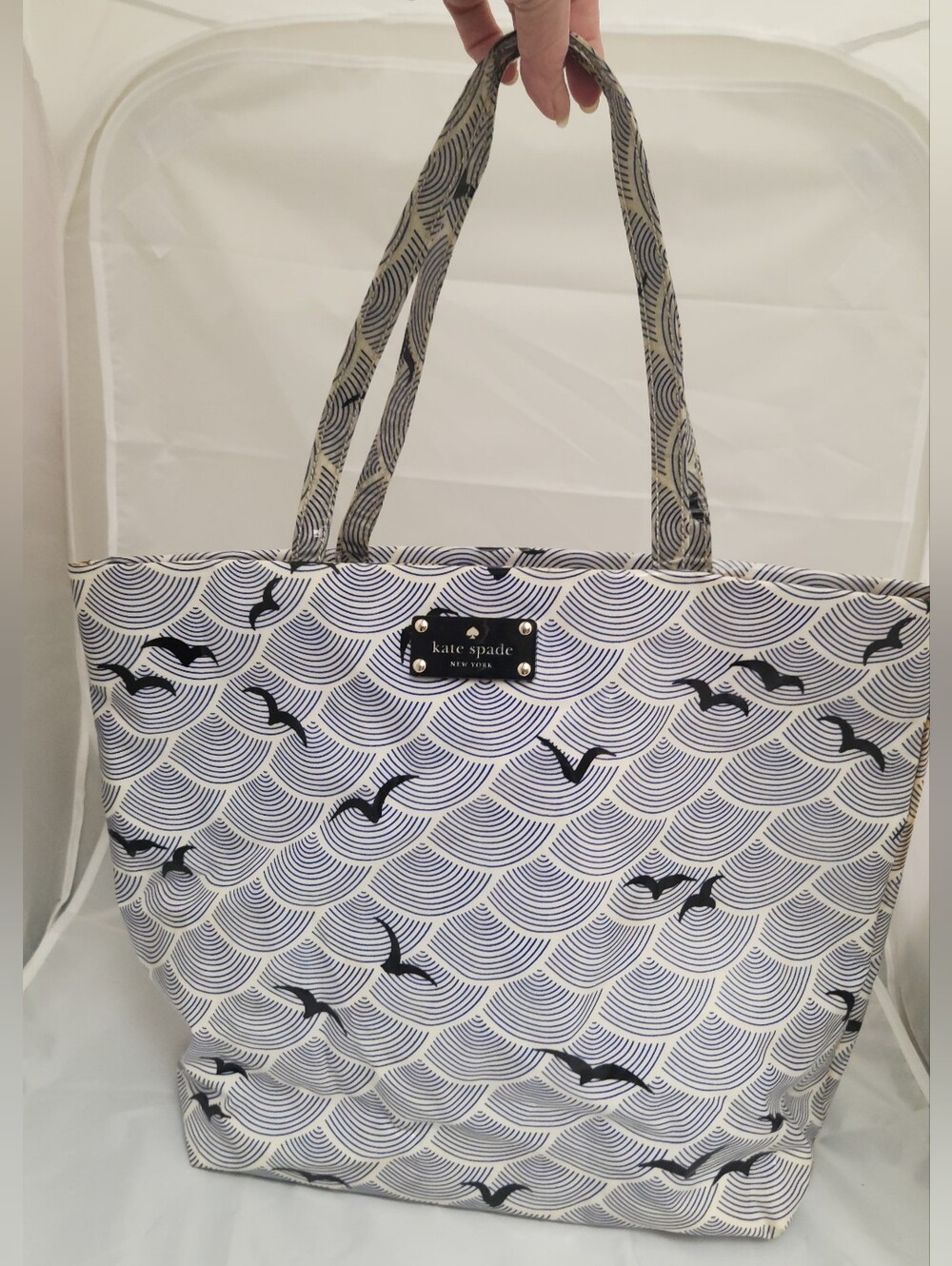 kate spade Storybook Interior navy seagull print tote Taylor Swift 1989 Vibes!!